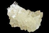 Fluorescent Calcite Crystal Cluster on Barite - Morocco #141017-1